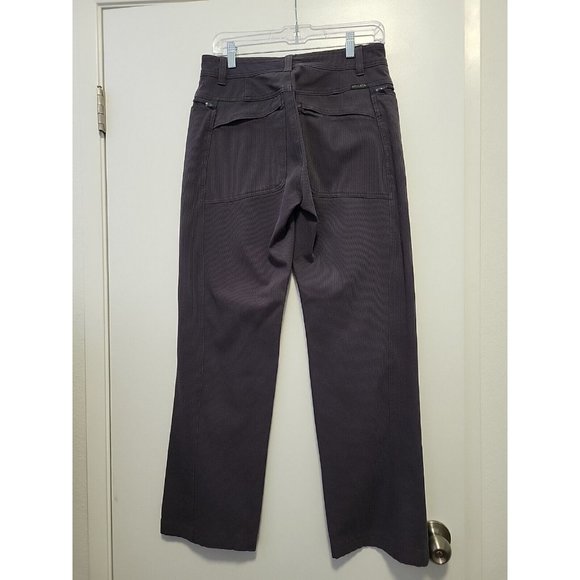 Athleta Corduroy Hiking Pants Straight Leg Zipper Pockets Gray Size 6 - Picture 5 of 8